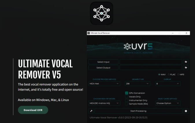 Ultimate Vocal Remover-Х минус убрать голос