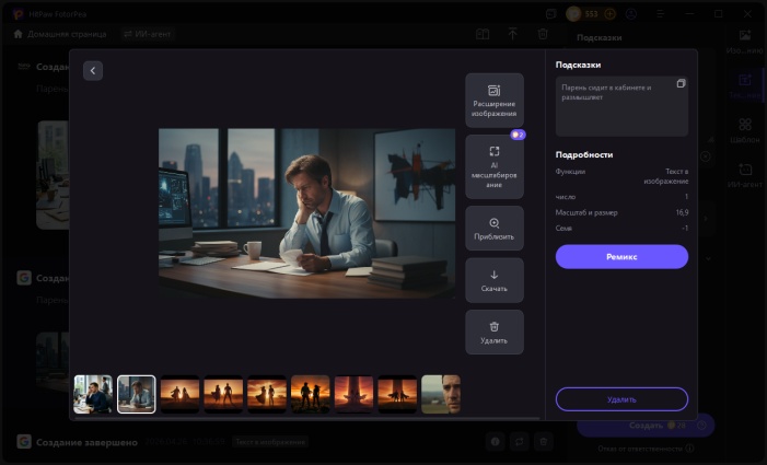 HitPaw FotorPea: генерация изображений